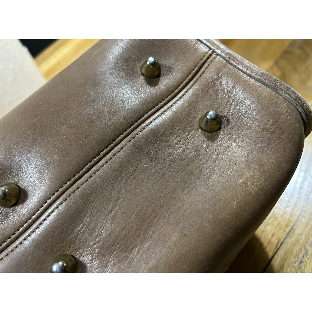 Vintage Coach Broadway Satchel Speedy Doctor Bag Putty Leather USA